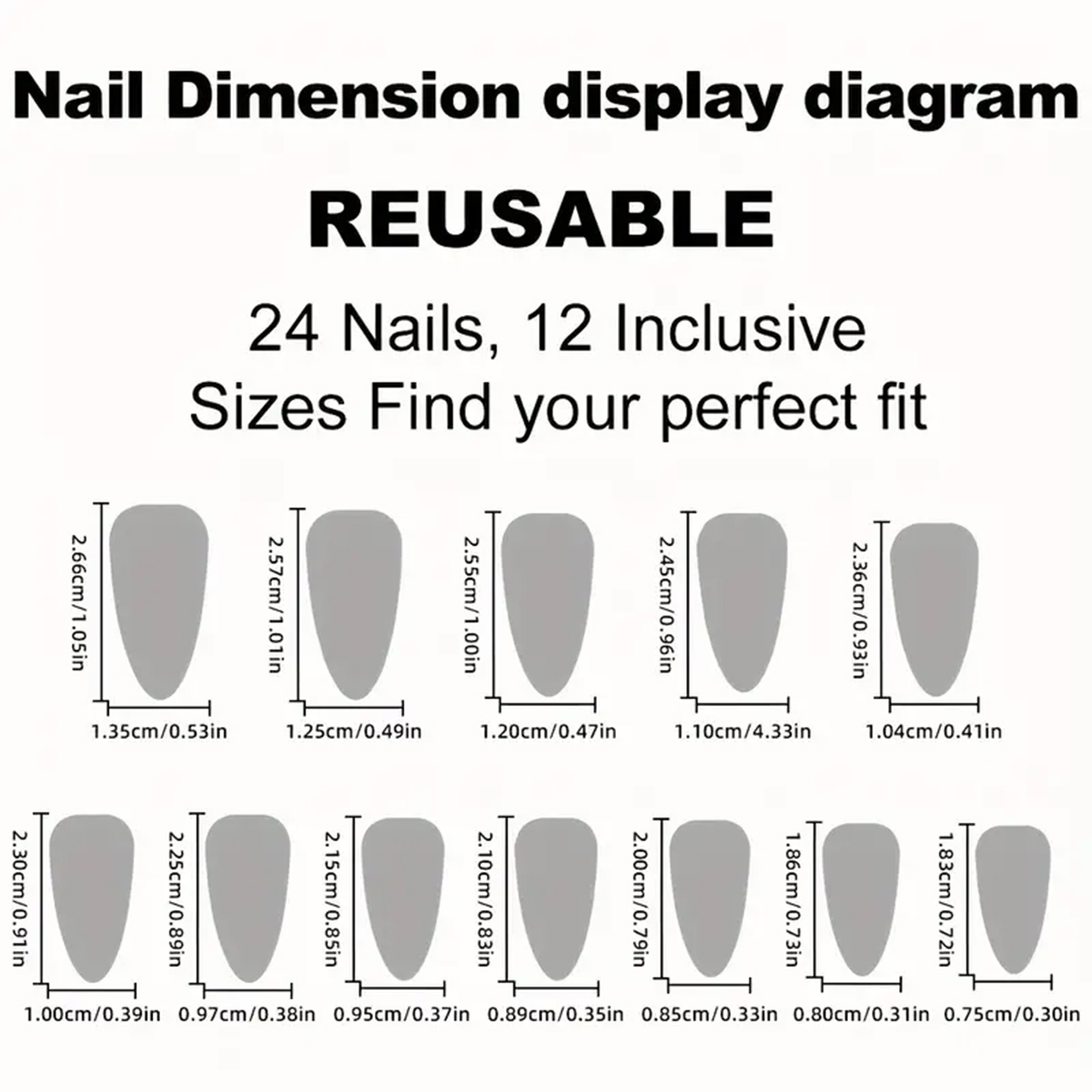 24 قطعة من قطعة أظافر طويلة عل - مراجعة Nail Art Red وسعره