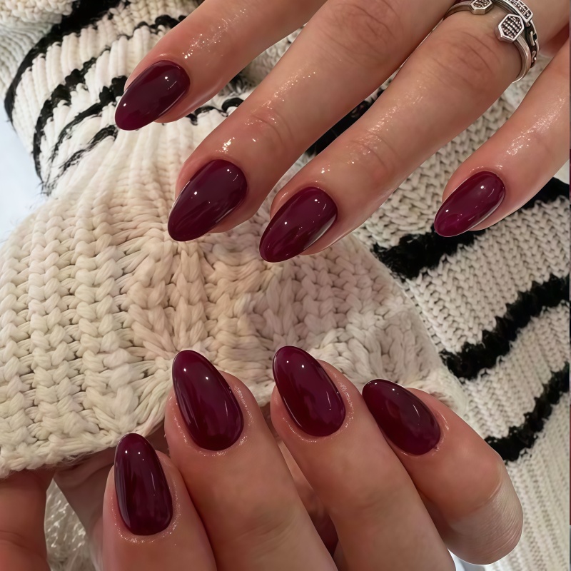 2026 جديد 24 قطعة أظافر صناعية - مراجعة Nail Art Red Wine وسعره