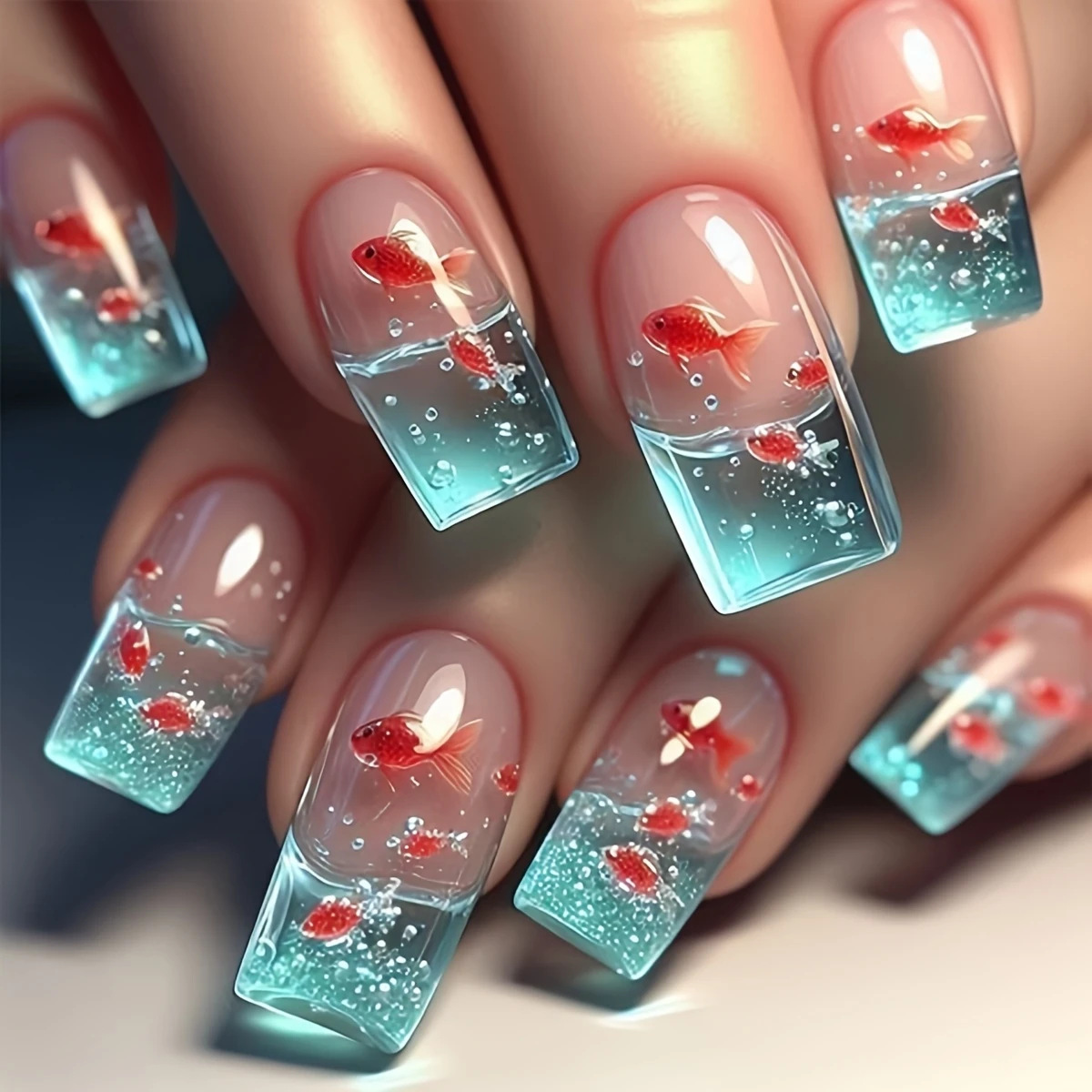 أظافر صناعية متوسطة الطول مربع - مراجعة Nail Art Red وسعره