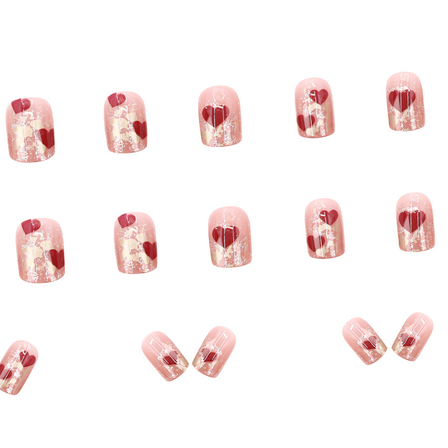 24 قطعة/مجموعة أظافر صناعية قص - مراجعة Nail Art Red وسعره